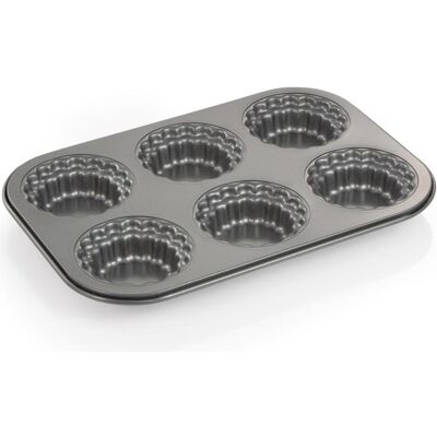 Moule 6 tartelettes DELÍCIA - Moule à pâtisserie - Publicité Moule 6 tartelettes DELÍCIA - Moule à pâtisserie - Publicité