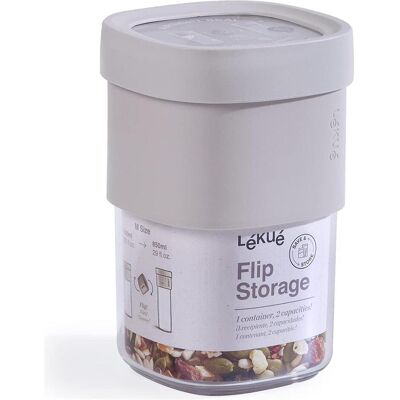 Lekue Save & Store Récipient de Cuisine M gris-beige - Food Storage Container - Publicité Lekue Save & Store Récipient de Cuisine M gris-beige - Food Storage Container - Publicité