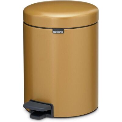 Brabantia Kosmetikeimer NewIcon 5 l, Warm Gold, Poubelle, Or - Publicité Brabantia Kosmetikeimer NewIcon 5 l, Warm Gold, Poubelle, Or - Publicité