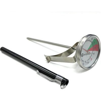 Hendi Thermomètre pour la mousse de lait, Machine à café : accessoires, Argent - Publicité Hendi Thermomètre pour la mousse de lait, Machine à café : accessoires, Argent - Publicité
