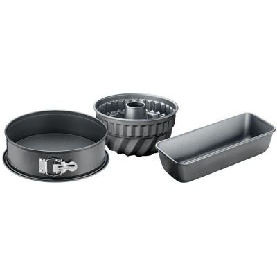 Kaiser Backformen-Set La Forme 3-tlg, Moule à gâteau, Noir - Publicité Kaiser Backformen-Set La Forme 3-tlg, Moule à gâteau, Noir - Publicité