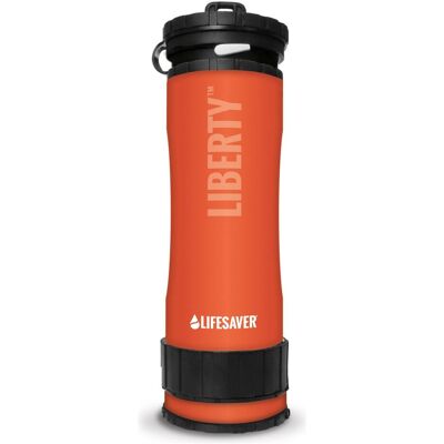 LifeSaver Liberty - Orange - Filtre bouteille d'eau - Publicité LifeSaver Liberty - Orange - Filtre bouteille d'eau - Publicité