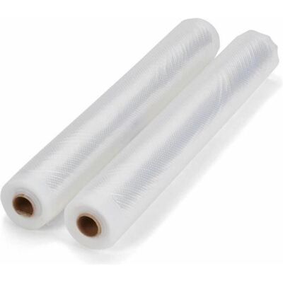 Set de 2 rouleaux sous vide Livoo - Emballage alimentaire - Transparent - Publicité Set de 2 rouleaux sous vide Livoo - Emballage alimentaire - Transparent - Publicité