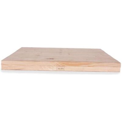 Alfa Forni - Fichtenholz-Kochbrett 50x48cm - Cutting board - Publicité Alfa Forni - Fichtenholz-Kochbrett 50x48cm - Cutting board - Publicité
