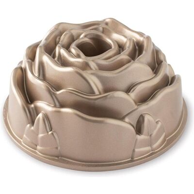 Moule à Bundt Rose Toffee de Nordic Ware - Aluminium, Antiadhésif, 10 Tasses - Publicité Moule à Bundt Rose Toffee de Nordic Ware - Aluminium, Antiadhésif, 10 Tasses - Publicité