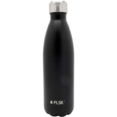 FLSK Bouteille Isolante 0,75L - Thermos Flasche Noire - Publicité FLSK Bouteille Isolante 0,75L - Thermos Flasche Noire - Publicité