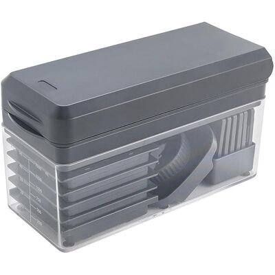 Metaltex Vegetable cutter and grater, slice-cube, 23.5 x 10.5 x 14 cm, Râpe, Gris - Publicité Metaltex Vegetable cutter and grater, slice-cube, 23.5 x 10.5 x 14 cm, Râpe, Gris - Publicité