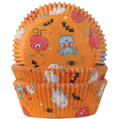 Magni Demmler moules à pâtisserie en papier Spooky orange/multicolore Ø50x25mm 60 pièces, Moule à gâteau, Multicolore, Orange - Publicité Magni Demmler moules à pâtisserie en papier Spooky orange/multicolore Ø50x25mm 60 pièces, Moule à gâteau, Multicolore, Orange - Publicité