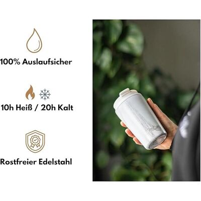 Milu Gobelet Isolant marbre rose 0,4 l - Publicité Milu Gobelet Isolant marbre rose 0,4 l - Publicité