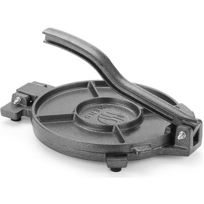Hendi Presse à tortilla en fonte,, 350x265x(H)170mm, Accessoires de cuisine malins, Noir - Publicité Hendi Presse à tortilla en fonte,, 350x265x(H)170mm, Accessoires de cuisine malins, Noir - Publicité