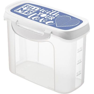 Rotho Clic & Lock, Boîte de conservation, Blanc, Transparent, Bleu - Publicité Rotho Clic & Lock, Boîte de conservation, Blanc, Transparent, Bleu - Publicité