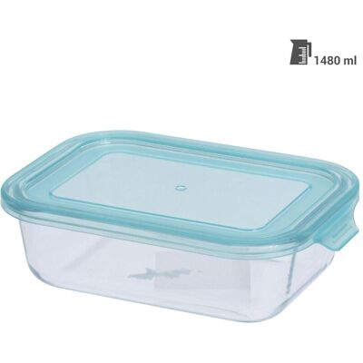 Excellent Houseware Contenant en verre XL - 1500ml - Rangement alimentaire - Publicité Excellent Houseware Contenant en verre XL - 1500ml - Rangement alimentaire - Publicité
