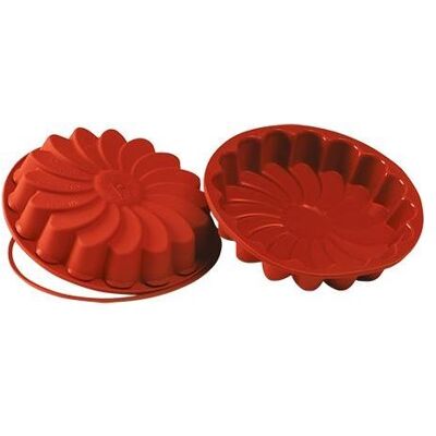 Silikomart Emga UniFlex Moule à pâtisserie Pâquerette, Moule à gâteau, Rouge - Publicité Silikomart Emga UniFlex Moule à pâtisserie Pâquerette, Moule à gâteau, Rouge - Publicité