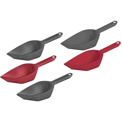 Westmark 90892270 - Ensemble de 3 cuillères de cuisine en plastique - Anthracite/Rouge - Set de cuillères - Publicité Westmark 90892270 - Ensemble de 3 cuillères de cuisine en plastique - Anthracite/Rouge - Set de cuillères - Publicité