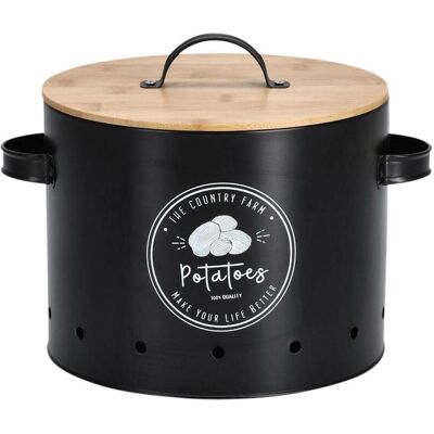 Zeller Present Potatoes, Boîte de conservation, Noir - Publicité Zeller Present Potatoes, Boîte de conservation, Noir - Publicité