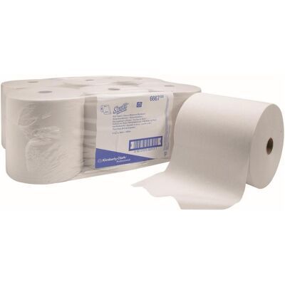 Kimberly Clark Serviette en rouleau blanche 6667 - Papier - Publicité Kimberly Clark Serviette en rouleau blanche 6667 - Papier - Publicité