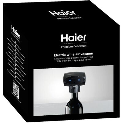 Haier HAWAES01 Pompe électrique de conservation du vin - Appareil de conservation du vin - Publicité Haier HAWAES01 Pompe électrique de conservation du vin - Appareil de conservation du vin - Publicité