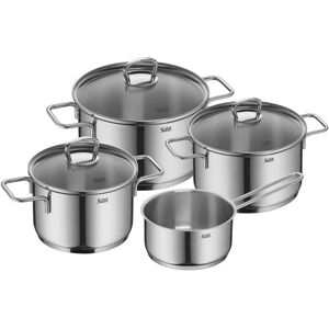 Silit Topfset Induktion Kochtopfset 4tlg Glasdeckel Allicante Edelstahl 18/10, Poêle + casserole, Argent - Publicité Silit Topfset Induktion Kochtopfset 4tlg Glasdeckel Allicante Edelstahl 18/10, Poêle + casserole, Argent - Publicité