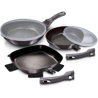 BerlingerHaus Set de 3 poêles, Poêle + casserole - Publicité BerlingerHaus Set de 3 poêles, Poêle + casserole - Publicité