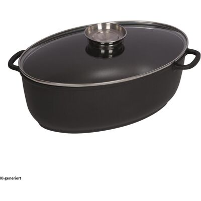 Kelomat Cocotte ovale 3 pièces, 8L, Poêle + casserole, Argent - Publicité Kelomat Cocotte ovale 3 pièces, 8L, Poêle + casserole, Argent - Publicité