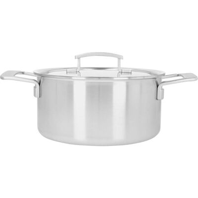Demeyere Industry 5 Casserole avec couvercle D22cm, Poêle + casserole, Argent - Publicité Demeyere Industry 5 Casserole avec couvercle D22cm, Poêle + casserole, Argent - Publicité