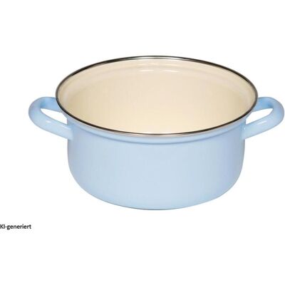 Riess 0279-6, Poêle + casserole, Bleu - Publicité Riess 0279-6, Poêle + casserole, Bleu - Publicité