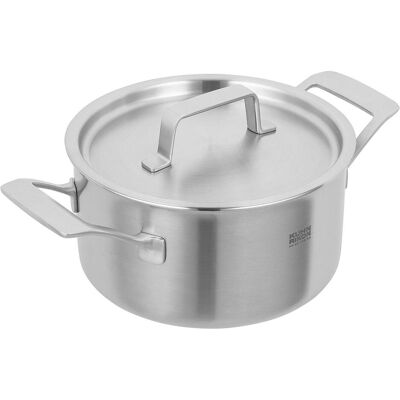 Kuhn Rikon Casserole Culinary Fiveply, Poêle + casserole, Argent - Publicité Kuhn Rikon Casserole Culinary Fiveply, Poêle + casserole, Argent - Publicité