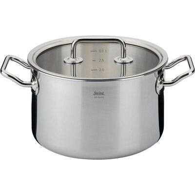 Küchenprofi Casserole avec couvercle en verre 20 cm, Poêle + casserole, Argent - Publicité Küchenprofi Casserole avec couvercle en verre 20 cm, Poêle + casserole, Argent - Publicité
