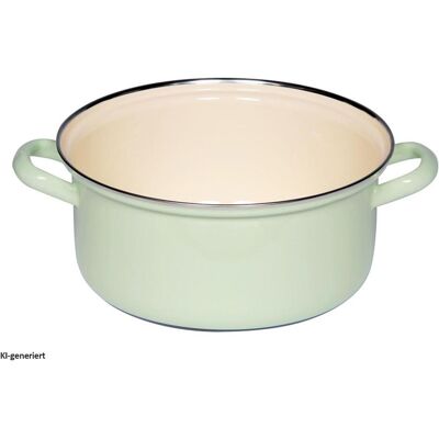 Riess 0281-6, Poêle + casserole, Vert - Publicité Riess 0281-6, Poêle + casserole, Vert - Publicité