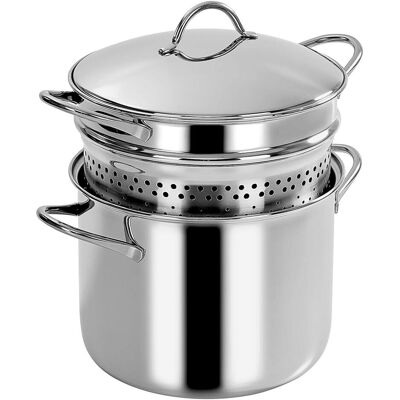 Barazzoni Pentola per Spaghetti Pastamania, Poêle + casserole, Argent - Publicité Barazzoni Pentola per Spaghetti Pastamania, Poêle + casserole, Argent - Publicité
