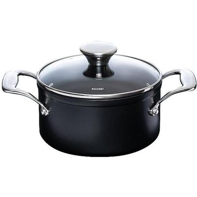 Kelomat Fleischtopf 16cm 1,6L mit Glasdeckel, Poêle + casserole, Noir - Publicité Kelomat Fleischtopf 16cm 1,6L mit Glasdeckel, Poêle + casserole, Noir - Publicité