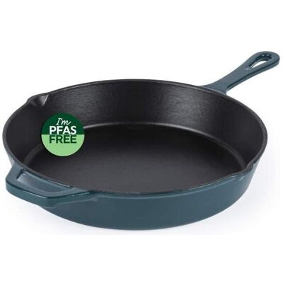 Salter BW13773GR Cast Iron 26 cm FryPan, Green, Poêle + casserole, Vert - Publicité Salter BW13773GR Cast Iron 26 cm FryPan, Green, Poêle + casserole, Vert - Publicité