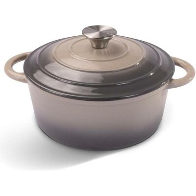 Lamart Iron LT1301 – Cast Iron Pot 22 cm, 2.7 L, Poêle + casserole, Noir - Publicité Lamart Iron LT1301 – Cast Iron Pot 22 cm, 2.7 L, Poêle + casserole, Noir - Publicité