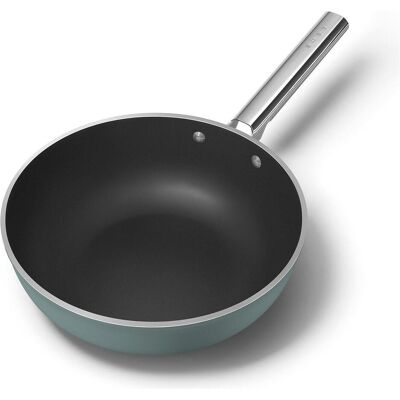 SMEG Wok, Poêle + casserole, Argent, Vert, Noir - Publicité SMEG Wok, Poêle + casserole, Argent, Vert, Noir - Publicité