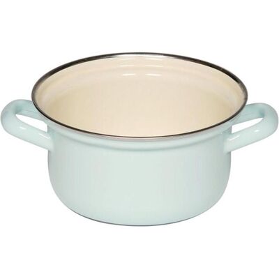 Riess 0277-6, Poêle + casserole, Bleu - Publicité Riess 0277-6, Poêle + casserole, Bleu - Publicité
