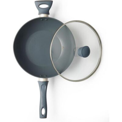 Salter BW12267EU7 Marino 28cm Wok, Poêle + casserole, Gris - Publicité Salter BW12267EU7 Marino 28cm Wok, Poêle + casserole, Gris - Publicité