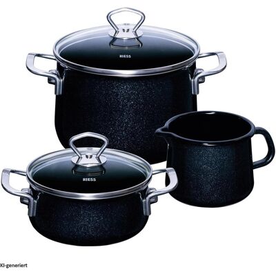 Riess Kit de démarrage, Poêle + casserole, Marron - Publicité Riess Kit de démarrage, Poêle + casserole, Marron - Publicité