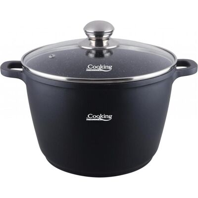 Casserole en aluminium Heinner - 28x20cm, 10L, Ligne Sombre, Intérieur en céramique, Compatible induction - Publicité Casserole en aluminium Heinner - 28x20cm, 10L, Ligne Sombre, Intérieur en céramique, Compatible induction - Publicité