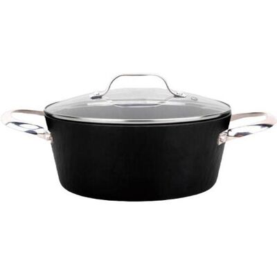 Maestro Garnek z pokrywką 24cm Rock Stone MR-4424, Poêle + casserole, Noir - Publicité Maestro Garnek z pokrywką 24cm Rock Stone MR-4424, Poêle + casserole, Noir - Publicité