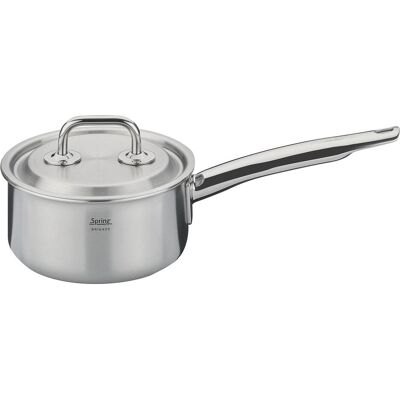 Spring Casserole à manche Brigade Premium basse ø 14 cm, Poêle + casserole, Argent - Publicité Spring Casserole à manche Brigade Premium basse ø 14 cm, Poêle + casserole, Argent - Publicité