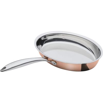 Spring Poêle à frire Culinox ovale 30 cm, Poêle + casserole, Cuivre - Publicité Spring Poêle à frire Culinox ovale 30 cm, Poêle + casserole, Cuivre - Publicité