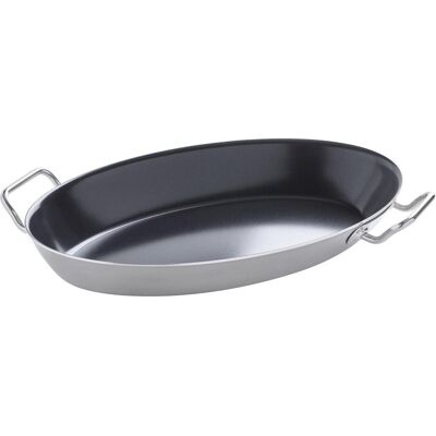 Spring Poêle de service Vulcano Pure ovale 40 cm, Poêle + casserole, Argent - Publicité Spring Poêle de service Vulcano Pure ovale 40 cm, Poêle + casserole, Argent - Publicité