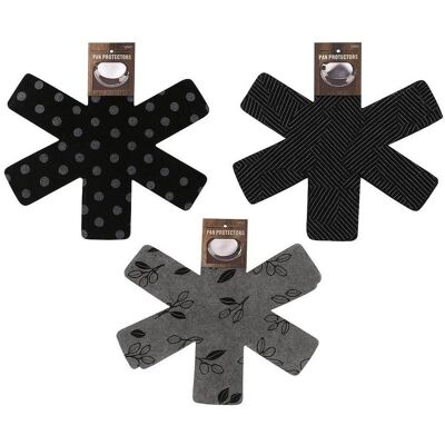 Fackelmann Ensemble de protection de casseroles 2 pièces, Poêle + casserole : accessoires, Gris - Publicité Fackelmann Ensemble de protection de casseroles 2 pièces, Poêle + casserole : accessoires, Gris - Publicité