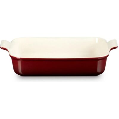 Le Creuset Garnet 32cm Plat Rectangulaire Profond - Résistant au four - Publicité Le Creuset Garnet 32cm Plat Rectangulaire Profond - Résistant au four - Publicité