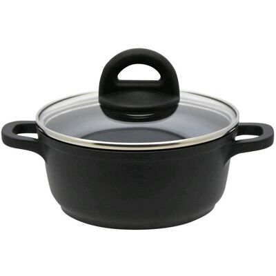 ELO Basic Black Casserole en fonte d'aluminium, épaisseur 16cm Dur Select 89116, Poêle + casserole, Noir - Publicité ELO Basic Black Casserole en fonte d'aluminium, épaisseur 16cm Dur Select 89116, Poêle + casserole, Noir - Publicité