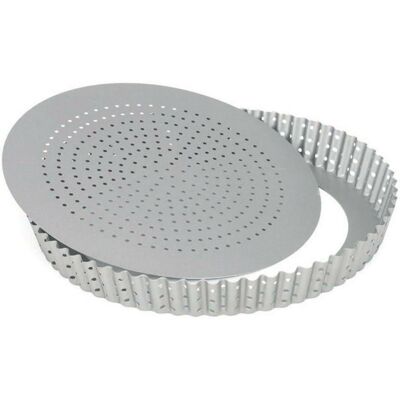 Patisse Moule à tarte perforé Silver-top - 24cm - Publicité Patisse Moule à tarte perforé Silver-top - 24cm - Publicité