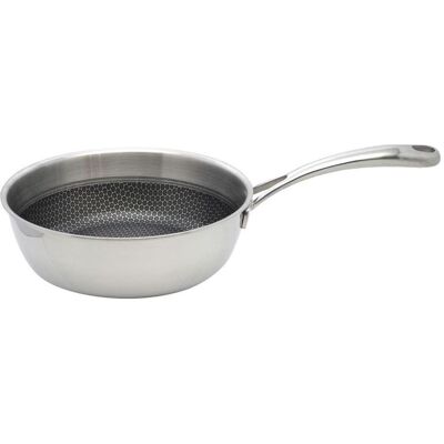ELO Sauteuse Relief Evolution, ø 24 cm, Poêle + casserole, Argent - Publicité ELO Sauteuse Relief Evolution, ø 24 cm, Poêle + casserole, Argent - Publicité