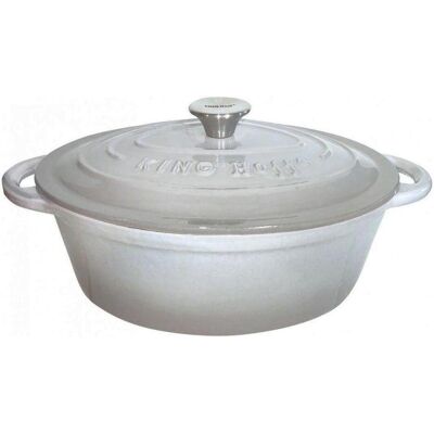 Kinghoff Fonte Émaillée en Fonte - 30cm, 4,5L - Convient à Tous les Cuisinières - Publicité Kinghoff Fonte Émaillée en Fonte - 30cm, 4,5L - Convient à Tous les Cuisinières - Publicité
