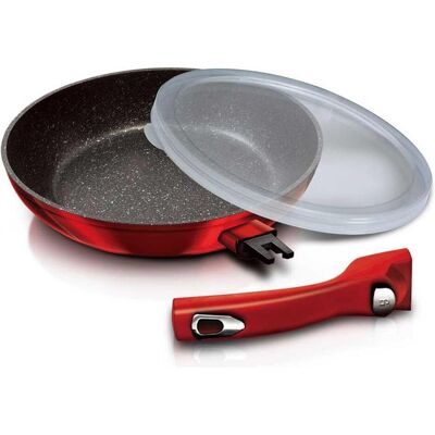BerlingerHaus GRANITE FRY 28cm BURGUNDY BH-1946, Poêle + casserole, Rouge - Publicité BerlingerHaus GRANITE FRY 28cm BURGUNDY BH-1946, Poêle + casserole, Rouge - Publicité