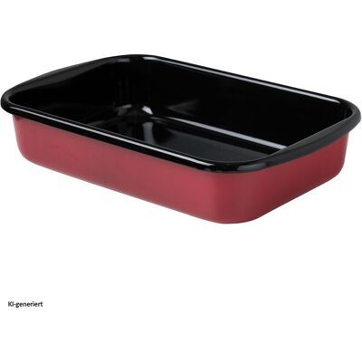 Set de ustensiles en émail rouge Riess - 35x23cm - Publicité Set de ustensiles en émail rouge Riess - 35x23cm - Publicité
